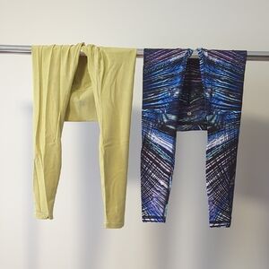 Lululemon Leggings Set - Yellow and Blue